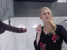 Glory hole giant black cock